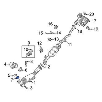 Jeep OE - Rear Exhaust Muffler Clamp