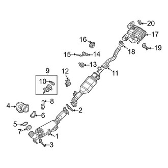 Jeep OE - Exhaust System - Exhaust Components (3.0L)
