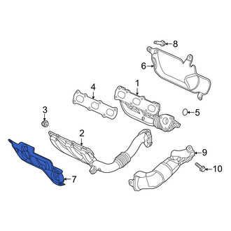 Jeep OE - Left Exhaust Manifold Heat Shield
