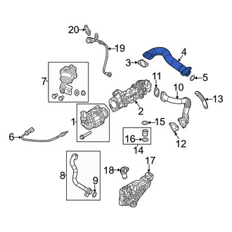 Jeep OE - Exhaust Gas Recirculation (EGR) Tube