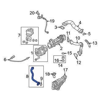 Jeep OE - Exhaust Gas Recirculation (EGR) Tube