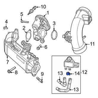 Jeep OE - Exhaust Gas Recirculation (EGR) Tube Clamp