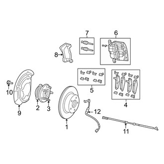 Jeep OE - Front Suspension - Brake Components (HD, Performance, Regenerative Brakes)