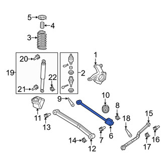 Jeep OE - Front Left Upper Suspension Control Arm
