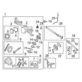 Jeep OE - Rear Drive Axle Shaft Bearing