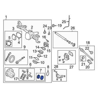 Jeep OE - Front Differential Carrier Gear Kit