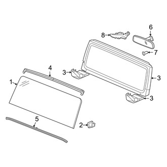Jeep OE - Windshield - Glass