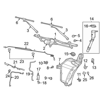 Jeep OE - Windshield - Wiper & Washer Components (3.0L)