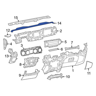 Jeep OE - Upper Instrument Panel Cover