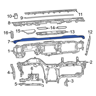 Jeep OE - Upper Instrument Panel Cover