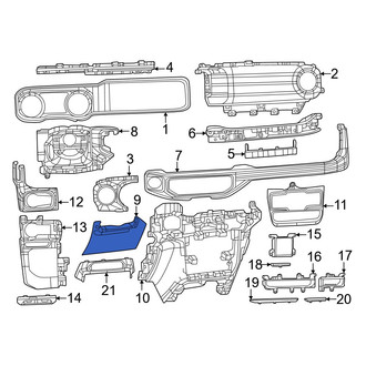 Jeep OE - Upper Instrument Panel Cover