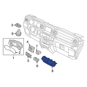Jeep OE - HVAC Temperature Control Panel