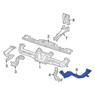 Jeep OE - Rear Left Instrument Panel Air Duct