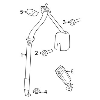 Jeep OE - Restraint Systems - Rear Seat Belts