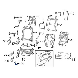 Jeep OE - Right Seat Track Cover Cap