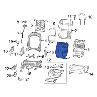 Jeep OE - Front Left Seat Back Cushion