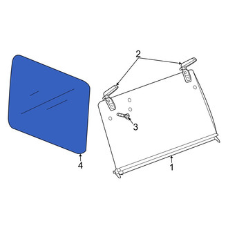 Jeep OE - Rear Left Quarter Glass