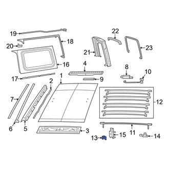 Jeep OE - Right Door Lock Striker Plate