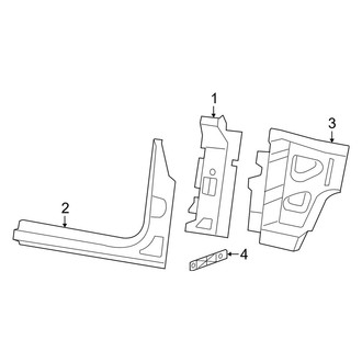 Jeep OE - Pillars, Rocker & Floor - Hinge Pillar