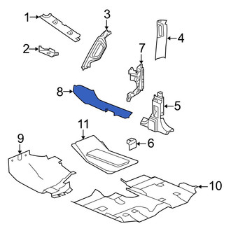 Jeep OE - Right Kick Panel Trim