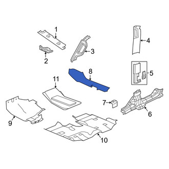 Jeep OE - Right Kick Panel Trim