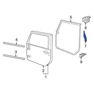 Jeep OE - Left Center Door Shell Seal