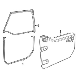 Jeep OE - Front Door - Door & Components (Half Door)