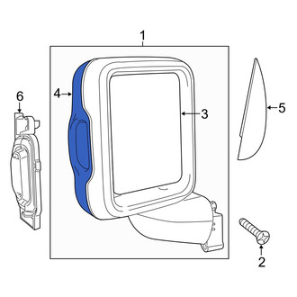 Jeep OE - Front Left Door Mirror Cover