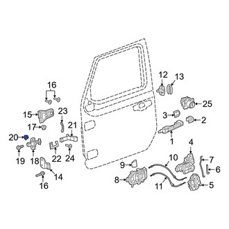 Jeep OE - Door Check Nut