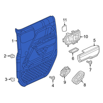 Jeep OE - Front Left Inner Door Interior Trim Panel
