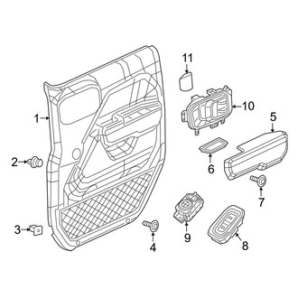 Jeep OE - Front Door - Interior Trim (Full Door)