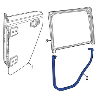 Jeep OE - Rear Left Outer Door Seal