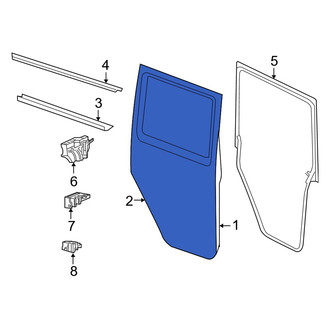 Jeep OE - Rear Right Outer Door Outer Panel