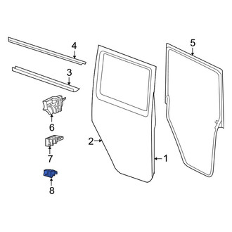 Jeep OE - Rear Left Lower Door Shell Seal