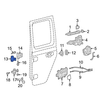 Jeep OE - Front Right Lower Inner Door Hinge