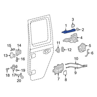 Jeep OE - Rear Outer Exterior Door Handle