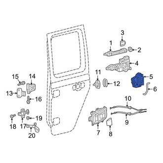 Jeep OE - Front Right Door Latch Assembly