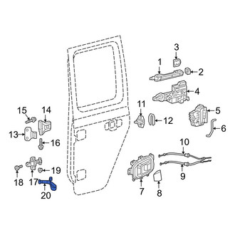 Jeep OE - Rear Right Door Check Strap