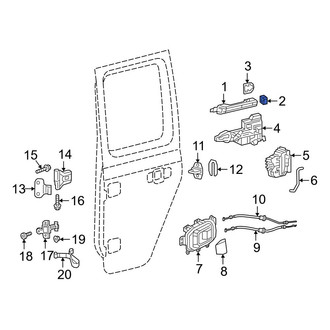 Jeep OE - Rear Exterior Door Handle Cover