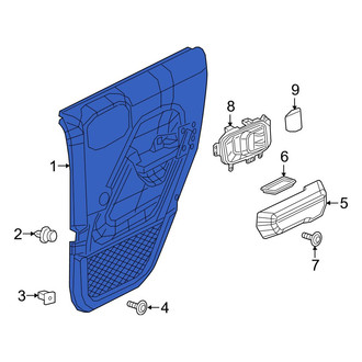 Jeep OE - Rear Left Inner Door Interior Trim Panel