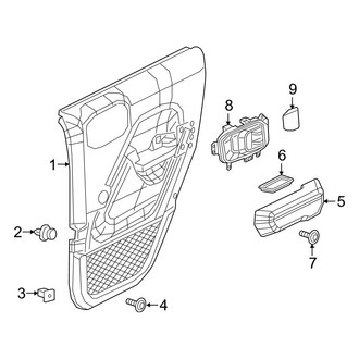 Jeep OE - Rear Door - Interior Trim (Full Door)