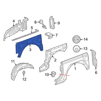 Jeep OE - Rear Left Inner Quarter Panel