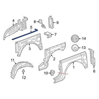 Jeep OE - Right Roof Panel Bracket