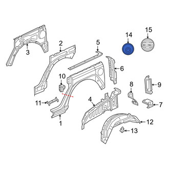 Jeep OE - Rear Fuel Filler Housing