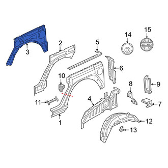 Jeep OE - Rear Right Inner Quarter Panel