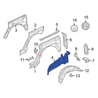 Jeep OE - Rear Left Wheel Housing Side Panel