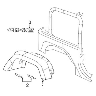 Jeep OE - Quarter Panel - Exterior Trim (Unlimited Moab / Unlimited Rubicon / Unlimited Sahara / Unlimited Sport / Unlimited Sport S)