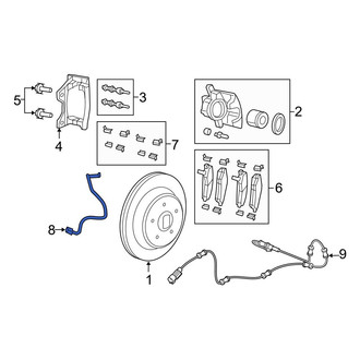 Jeep OE - Rear Right Brake Hydraulic Hose