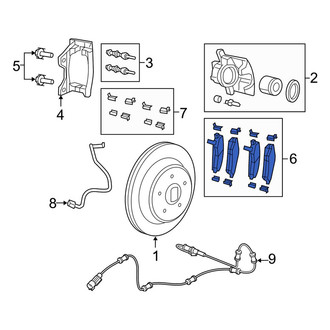 Jeep OE - Rear Disc Brake Pad Set