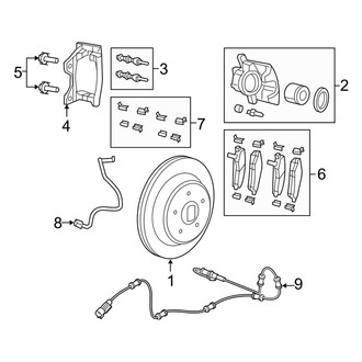 Jeep OE - Rear Suspension - Brake Components (HD, Performance, Regenerative Brakes)